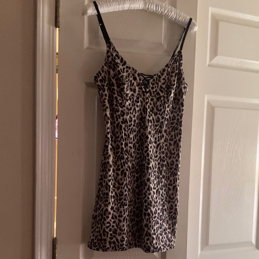 Victoria's Secret Animal Print Slip Dress